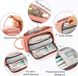 Multifonctionnel Rose Étui à Grande Capacité, Pochette à Stylos, Organiseur en Coton