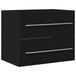 vidaXL Wastafelkast 60x38,5x48 cm spaanplaat zwart eikenkleurig
