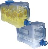 Gerimport Distributeur d'eau avec robinet - 2x - 12 Litres - Plastique - Transparent