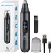 Nuvance Neustrimmer - Rechargeable & Rinseable - Nose trimmer - Ear trimmer - Men & Women - USB C - Noir