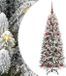 vidaXL Kunstkerstboom Wit 120 cm PVC en plastic en staal en PE