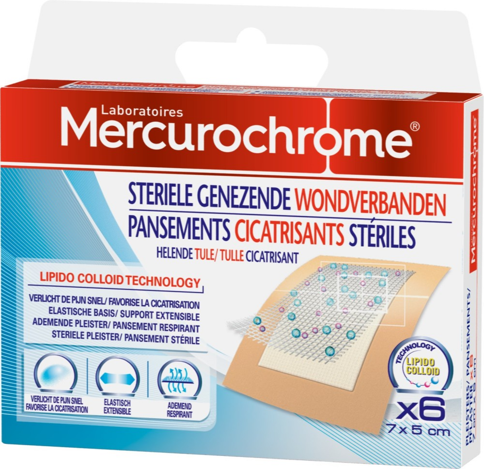 Mercurochrome Mercurochrome Steriele Genezende Wondverbanden