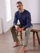 Pyjama Chemise de pyjama Manches longues