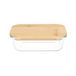 Icecat Plat de conservation, verre et bambou, 470 ml