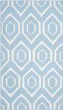 Safavieh Vloerkleed Casablanca Dhurrie wol handgemaakt Blauw 91 x 152 cm