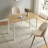 en.casa Eettafel Tammela 120x60x75 cm eikenkleurig