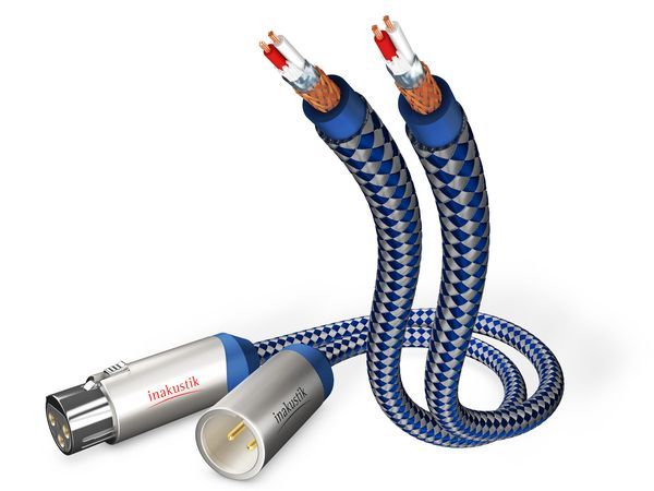 Inakustik 0040503 - Audio kabel - 3 m - Blauw, Zilver