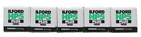 Ilford HP5 Plus Rouleau 120, 5 rouleaux