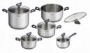 Tefal Daily Cook set de cuisine 10 pièces, Inox, Induction