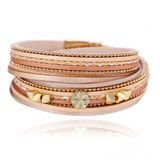Deja Jewels Lookinggoodtoday Multilayer Wrap Armband Deja - Sneeuwvlok Khaki