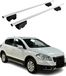 Suzuki Porte-bagages pour Suzuki SX4 S-Cross, années modèles 2013-2021, avec certification ABE, aluminium, argenté, 2 pièces