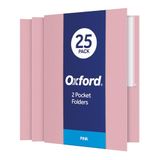 Oxford dubbele tas map, brievenformaat, roze