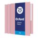 Oxford dubbele tas map, brievenformaat, roze