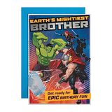 Hallmark Verjaardagskaart voor Broer - Marvel Superheroes Design met Activiteit
