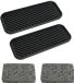 Ibenzoa® set de 2 organisateurs en silicone avec fonction de drainage et 2 éponges à récurer