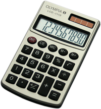 Olympia LCD 1110 - Zakrekenmachine - Zilver