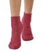Damart - Omkeerbare halfhoge sokken tricot Thermolactyl. - Dames - Rood - 39/41