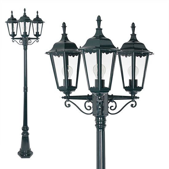 KS Verlichting Ancona Buitenlantaarn 3-lichts Aluminium Groen