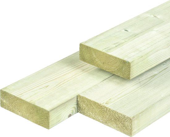 Merkloos Tuindeco Ligger Noord-Europees O/S-IV vuren 4,5x14,5x360 cm