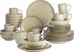 vancasso, service combiné classique, service de table 32 pièces en porcelaine pour 8 personnes, (beige)
