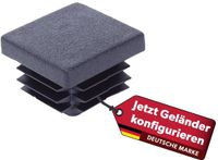 siwitec Paalkap voor universele palen 30 x 30 mm | 4 stuks | zwart kunststof | paalafdekking | afdekkap