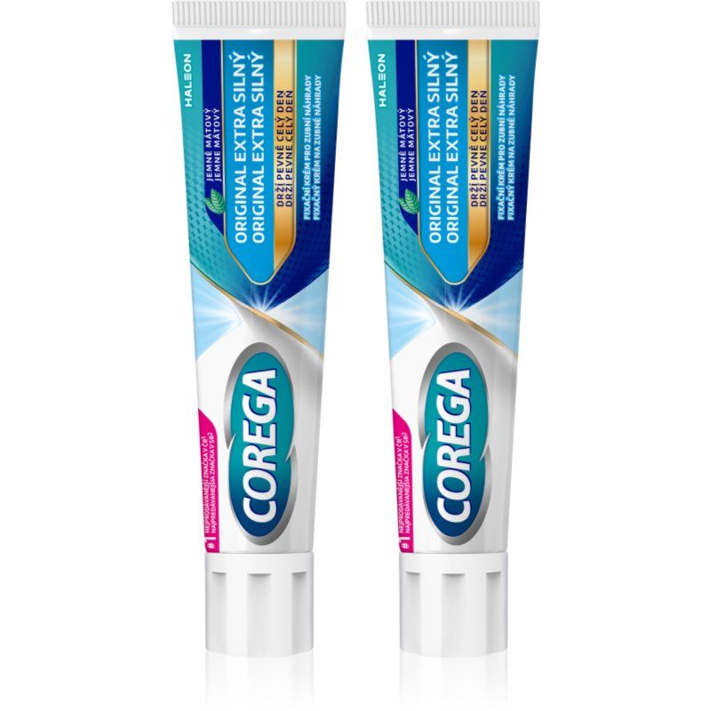 Corega Original Extra Strong wyrób medyczny żel utrwalający 2x70 g