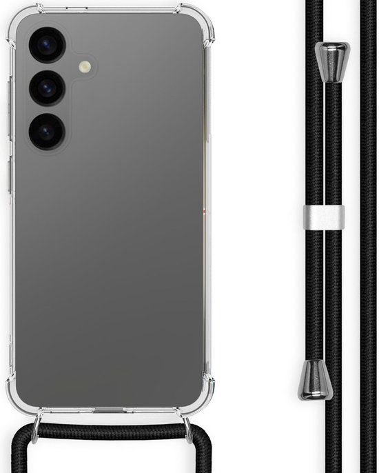 iMoshion Hoesje Samsung Galaxy S24 - Backcover met koord - Zwart