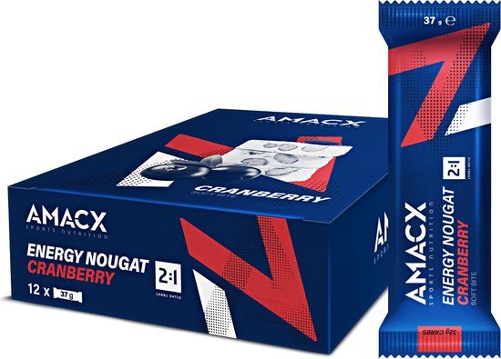 Amacx Energy Nougat Fudge Cranberry - 12 pack