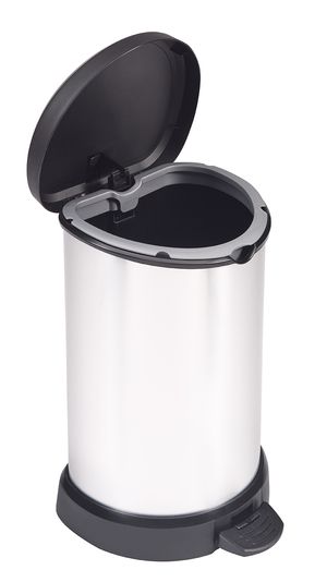 Curver Vuilnisbak 20L - Zwart/Zilver