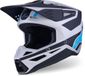 Alpinestars S-M3 Heat Zwart Mat Zilver Casque de cross