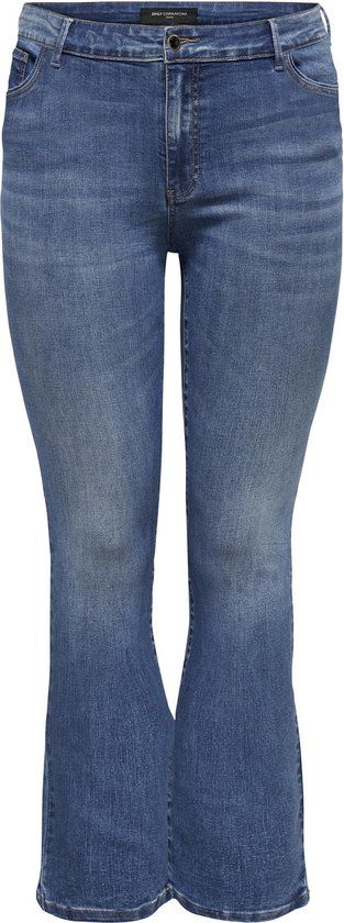 ONLY CARMAKOMA CARSALLY REG FLARED DNM BJ114-3 NOOS Dames Jeans - Maat 52/32 - Medium Blue Denim
