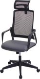 MCW Bureaustoel MCW-J52, bureaustoel, ergonomische hoofdsteun, kunstleer ~ grijs