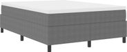 vidaXL Boxspringbed lichtgrijs en wit 140 x 190 cm