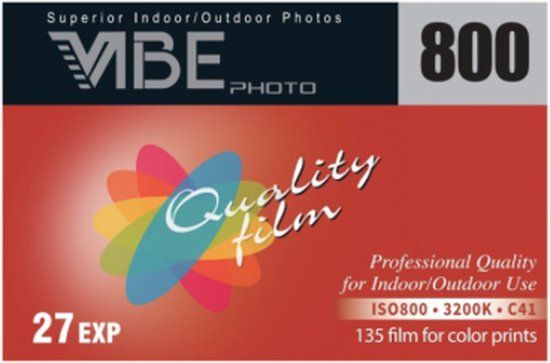 Vibe photo ISO 800 C41 135-27exp kleurenfilm