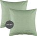 ESPRIT Taies d'oreiller renforcées et linge de lit, modèle HARP, vert, 40 x 40 cm, 2 pièces