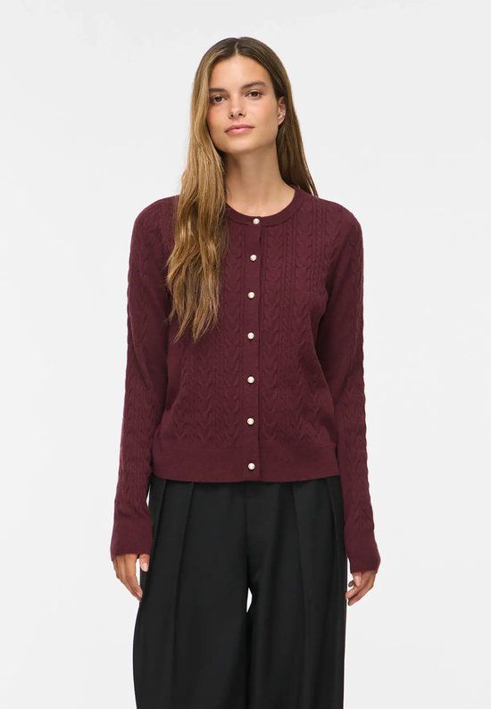 VILA Dames Vest Plum