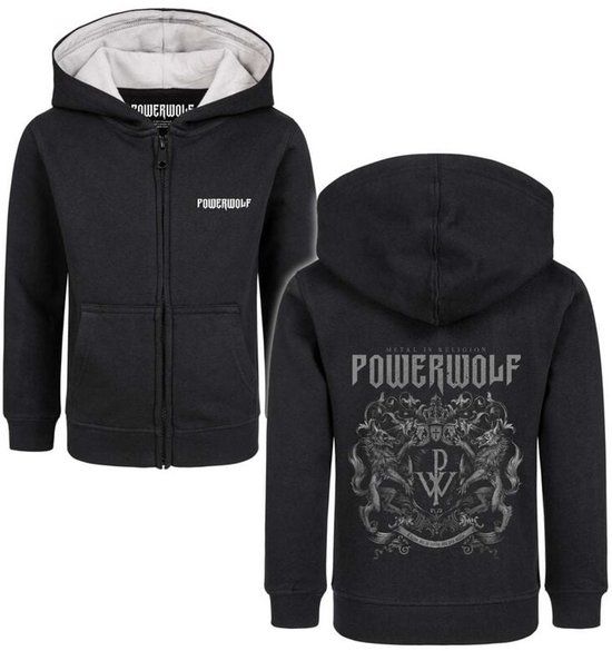 Powerwolf Metal-Kids - Crest Kinder vesten zwart Biologisch katoen