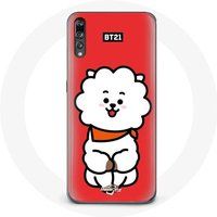 Maniacase Etui voor Huawei P20 BTS Bangtan Boys BT21 RJ van Jin Rode Achtergrond