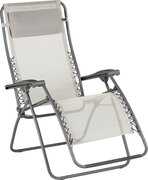 Lafuma Mobilier RSXA Relax Stoel met Cannage Phifertex, beige/grijs