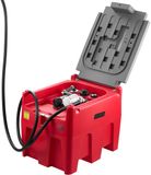 StarTech Latios Draagbare dieseltank - Brandstoftransfertank 220 liter - Elektrische 12V pomp 48 l/min - 4 m rubberen slang - PE kunststoftank - Voor brandstoftransport - Rood