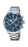 Festina Herenhorloge Analoog van Roestvrij Staal en Keramiek Zilverkleurig | Quarts, Chronograaf, Kalender, Zeer Sterk Saffierglas, Waterdicht 10 ATM F20575/2 Ceramic