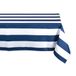 DII Cabana Stripe Outdoor Tafelblad Collectie, vlek- en kreukbestendig & waterdicht, rechthoekig tafelkleed, 60 x 84 cm, nautisch blauw