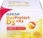 EUNOVA DuoProtect D3 + K2 4000 IU / 80 UG pour le système immunitaire & le maintien d'une ossature normale, 90 gélules
