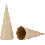 Creativ Company Kerstkegelornament Papier Natuurlijk 5 stuk(s)