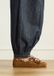 Manfield Dames Cognac Suède Bontloafers Maat 37