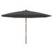 VidaXL Parasol met houten paal 400x273 cm antracietkleurig