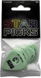Star Picks Cleartone, Inc Everly Star Picks Plectrum 0.88 mm Groen 12-pack