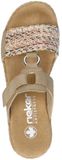 Rieker Dames Beige Donker Slippers & Muiltjes Maat 36