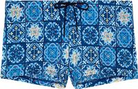 HOM Badeshorts Swim Shorts Maiolica Blauw Effen Heren XXL