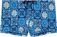 HOM Badeshorts Swim Shorts Maiolica Blauw Effen Heren XXL